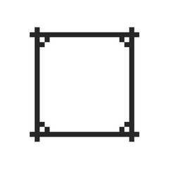 border frame rectangle pixel art