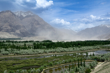 The Cold Desert, also known as the Katpana Desert or Biama Nakpo, is a stunning high-altitude...