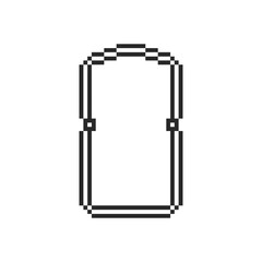 border frame rectangle pixel art