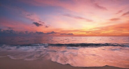 sunset over the sea