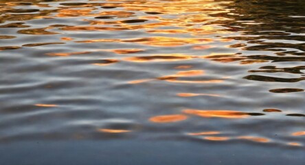 water flowing in the water