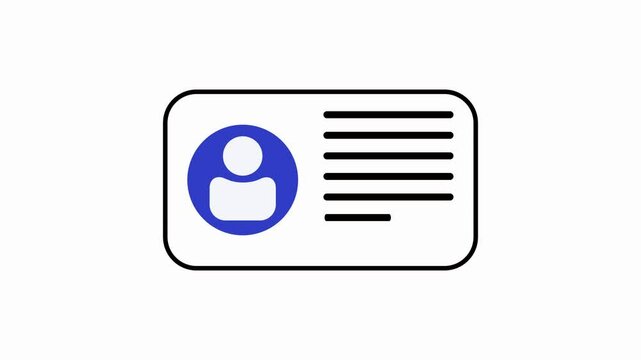 PDF file document symbol. Black liJob search white line animations. Animated documents icons. Apply resume. Sign contract. Attach file.ne Document icon isolated on white background. .