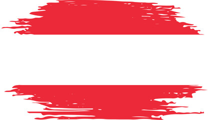 Brush On Austria Flag