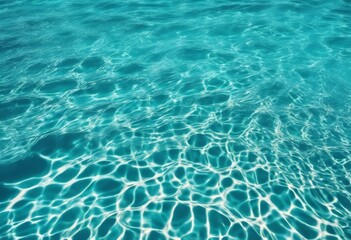 Obraz premium Blue water from the pool. Ripples on the water, small waves. Clean pond, beautiful background