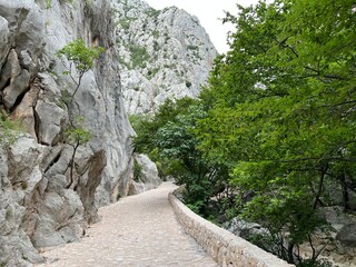Mountaineering and recreational trails in the Velika Paklenica canyon, Starigrad (Paklenica...