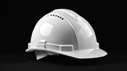 Classic White Safety Helmet Mockup for Timeless Protection and Style
