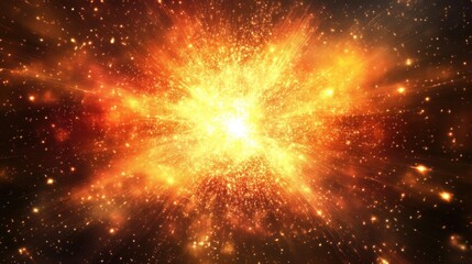 Vibrant Explosion of Cosmic Energy in Space