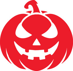 Halloween pumpkins scary face cartoon vector isolated .Jack o'lantern's