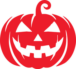 Halloween pumpkins scary face cartoon vector isolated .Jack o'lantern's