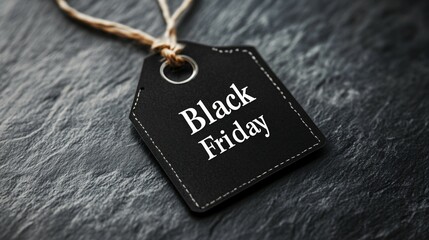 modern black friday sale tag design, text "Black Friday" in the center 
