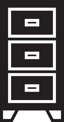Cabinet Icon Illustration