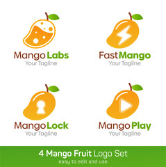 MangoShape Logo Template Set. Good for Business, Agency, Community and Organization