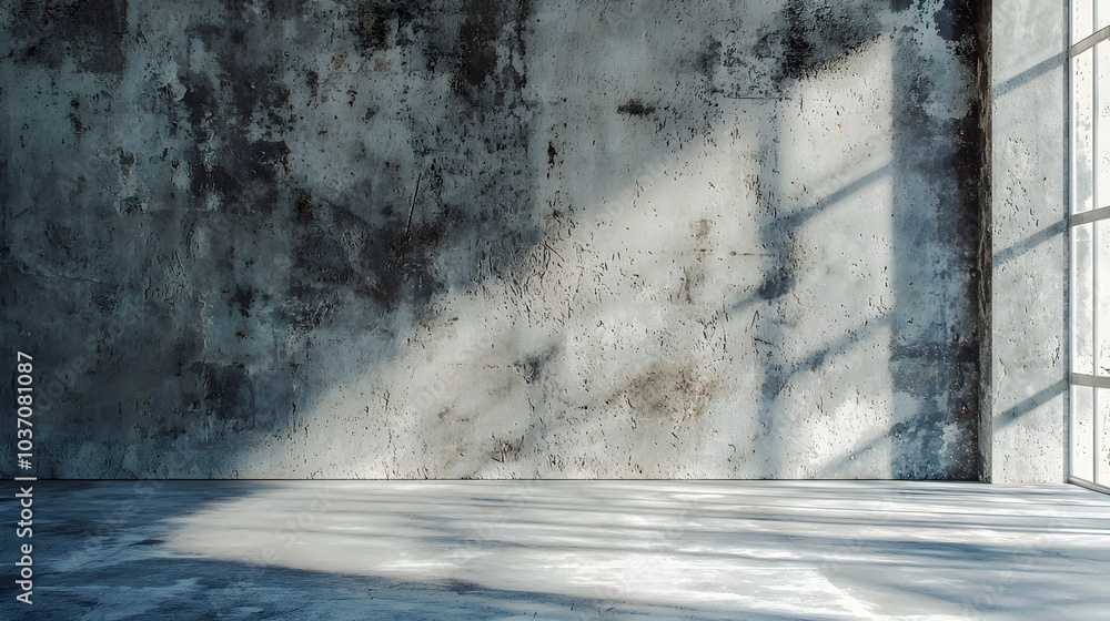 Poster grungy concrete backdrop for modern product display and presentation