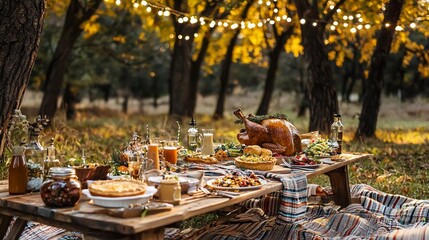 Enchanted Outdoor Thanksgiving