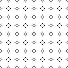 Geometric seamless pattern. Vector background. Black and white.