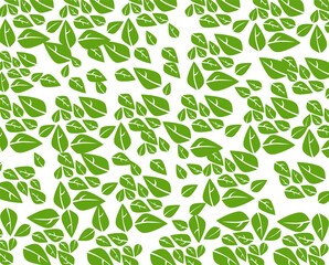 green leaves pattern