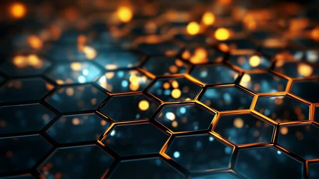 abstract background with hexagons