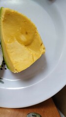 avocado on a plate