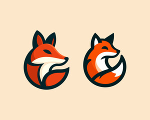 two red fox logo