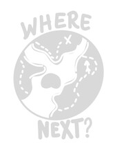 Travel word Tracing Lettering, Hand lettering Practice, Lettering Workbook for Procreate or Print, Coloring Book, Coloring page