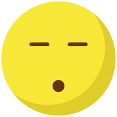 Fototapeta premium Emoticon Emoji vector icon with isolated background 