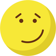 Emoticon Emoji  vector icon with isolated background 