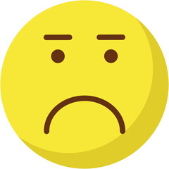 Emoticon Emoji  vector icon with isolated background 