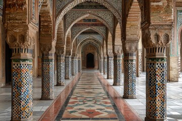 Obraz premium Beautiful mosque as a place of worship for Muslims created with Generative AI