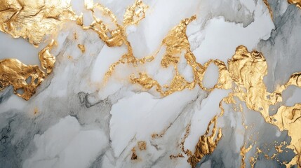 Elegant marble texture with gold accents, ideal for backgrounds or design elements.
