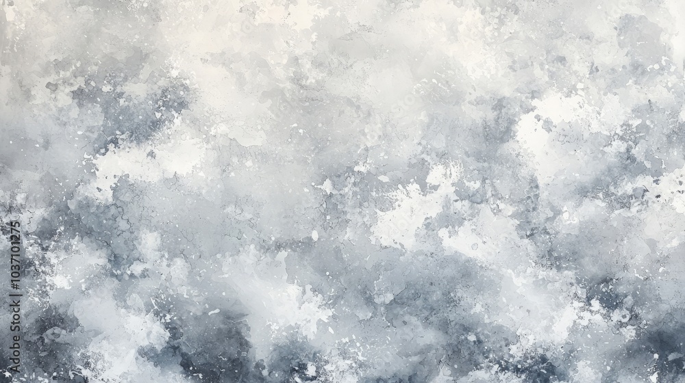 Poster a soft, abstract background featuring an interplay of gray and white tones, creating a serene and te