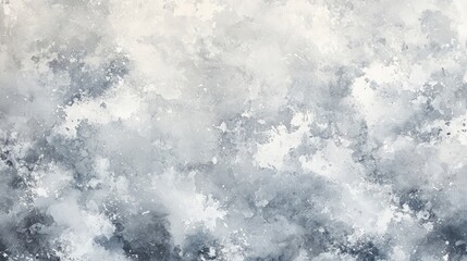 A soft, abstract background featuring an interplay of gray and white tones, creating a serene and textured visual effect.