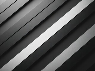 Obraz premium Minimalist black and white diagonal stripes, clean lines, subtle contrast, modern design, versatile for various applications