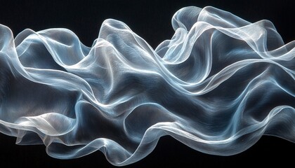 Obraz premium Graceful Unfurling: Detailed Soft Ribbon with Elegance and Lightness