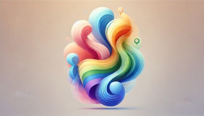 Rainbow Pride for LGBTQ History Month or Pride Month. 