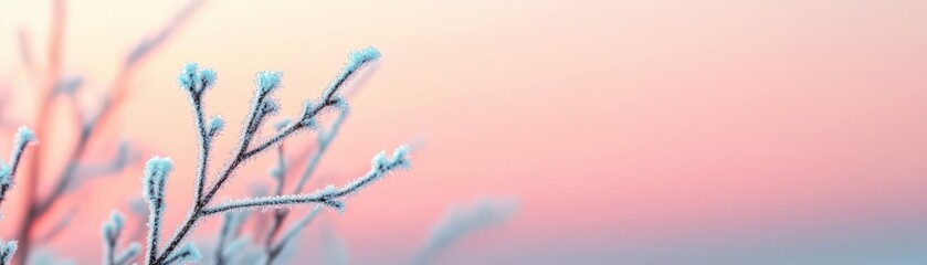 Soft frost-covered snowflakes, gently dissolving in the early morning warmth, snowflakes  frost  soft, soft transition of seasons