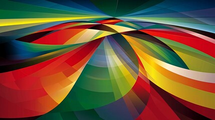 Fototapeta premium Abstract background with swirling colorful shapes.