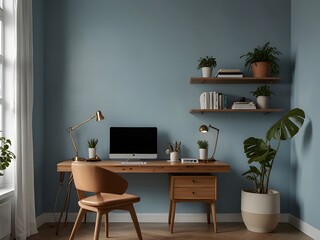 Universal Minimalistic Interior Backgrounds for Presentations with Soft Color Walls.
