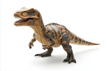 Naklejka premium Furious Tyrannosaurus isolated on white background.