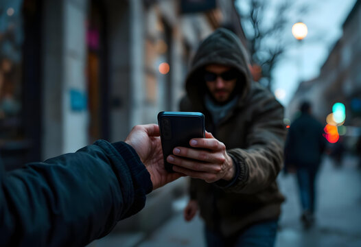 Phone theft street crime snatch grabbing mobile cell 