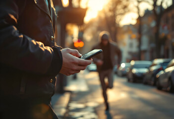 Phone theft street crime snatch grabbing mobile cell 