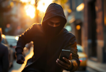 Phone theft street crime snatch grabbing mobile cell 