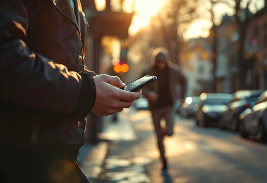 Phone theft street crime snatch grabbing mobile cell 