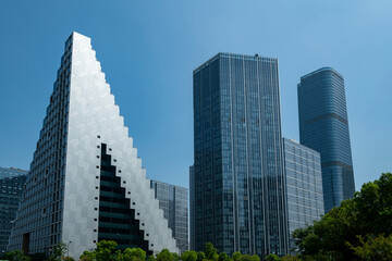 Fototapeta premium Modern office building glass windows