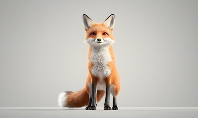 Obraz premium generation AI,Red_fox