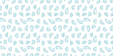 Cheese pattern background. Seamless pattern of cheese doodle illustration background. Cheese doodle pattern background. Seamless Pattern of a Cheese. 