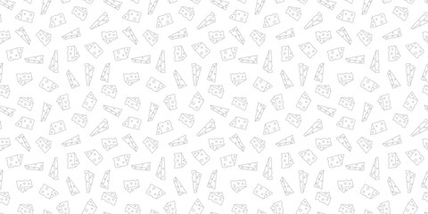 Cheese pattern background. Seamless pattern of cheese doodle illustration background. Cheese doodle pattern background. Seamless Pattern of a Cheese. 