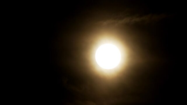 Cloudy Sun in Evening, August 21, 2024. 15x Speed, 4K, H.264, 420 10bit.