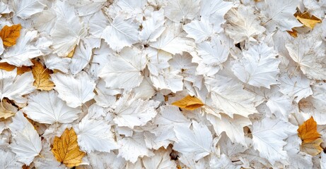 Autumn Leaves Texture. AI generated illustration.