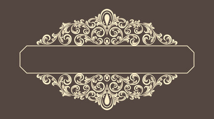 Vintage floral ornament Frame © RIko Purnomo