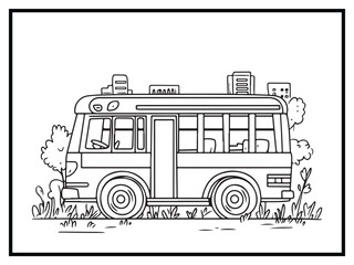 coloring pages cute transportation kids funny